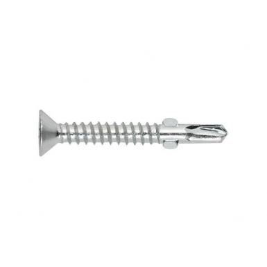 Fijación Tornillos ABA Tornillo autotaladrante con broca de dos alas, cabeza avellanada y huella PH. Cincado. Fijación Tornillos ABA Tornillo autotaladrante con broca de dos alas, cabeza avellanada y huella PH. Cincado.